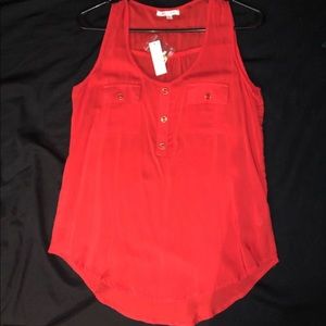 SOLD!!! Red sleeveless top